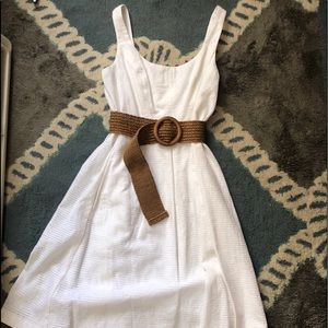 Nine West belted A-line dress